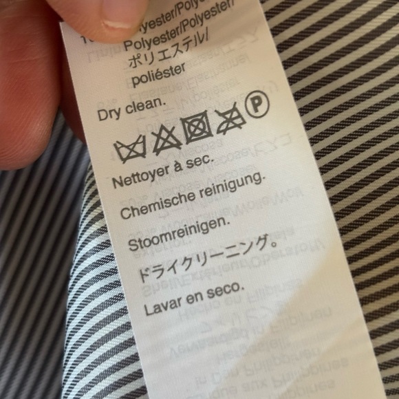 J Crew Tailored jacket with contrast stitch navy blue NWT - Picture 6 of 10